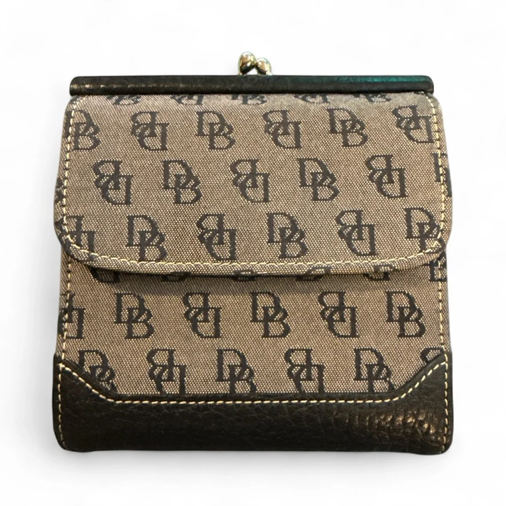 Dooney & Bourke Black and Gray Wallet - Picture 1 of 4